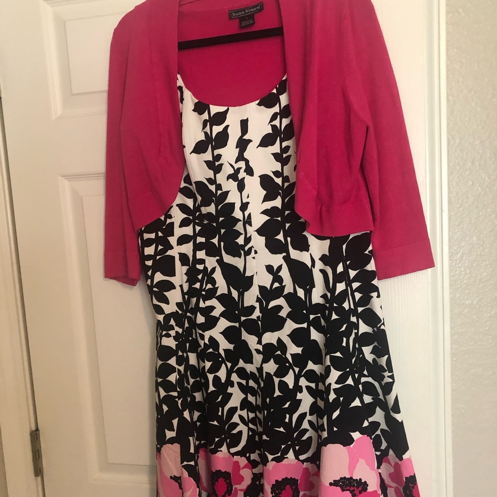 Nine West dress with cardigan topper